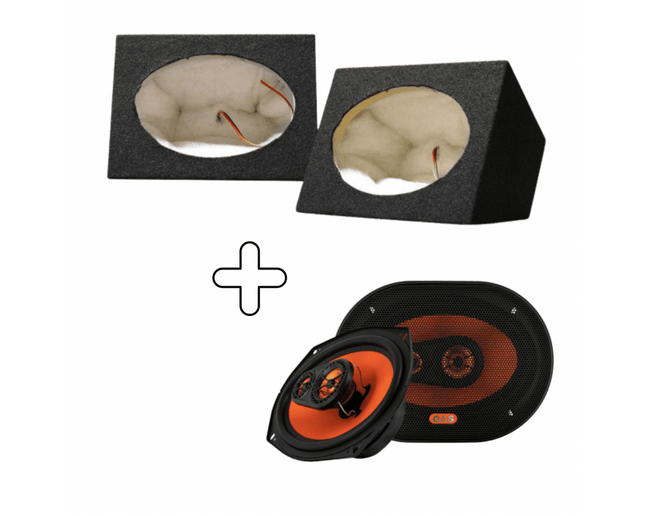 Gas Audio Power Gas 6x9 Auto Speaker voor Helder Geluid en Krachtige Audio Set B - box69 + Mad X1 - 694 - VCTparts.nl