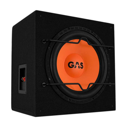 Gas Audio Power Gas Audio Power Gas Mad Level 1 Loaded Enclosure 12" voor Auto Geluidssystemen en Hoogwaardige Geluidskwaliteit Optimount 8