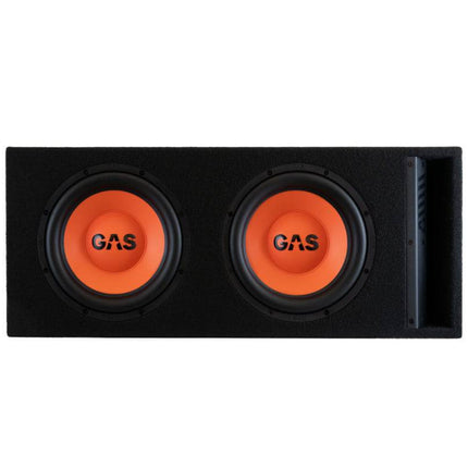 Gas Audio Power Gas Audio Power Gas Mad Level 2 Loaded Enclosure 2x10" voor Auto Geluidssystemen en Hoogwaardige Geluidskwaliteit Optimount 6