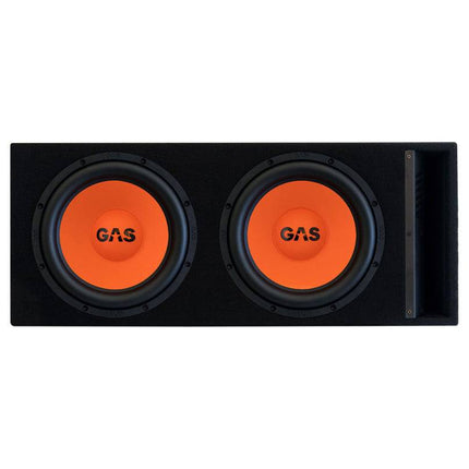 Gas Audio Power Gas Audio Power Gas Mad Level 2 Loaded Enclosure 2x12" voor Auto Geluidssystemen en Hoogwaardige Geluidskwaliteit Optimount 6