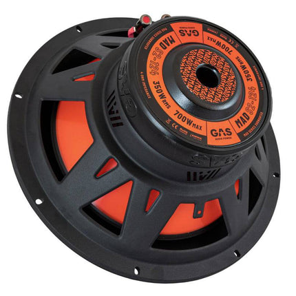 Gas Audio Power Gas Audio Power Gas Mad Level 2 Subwoofer 12" 4 Ohm voor Auto Geluidssystemen en Hoogwaardige Geluidskwaliteit Optimount 3