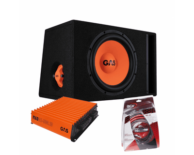 Audio Gas Power Gas Mad Subwoofer Set Mad B2-112 (POORT) + MAD A1-500.1D + Championnat du monde-20 pour les systèmes de son de voiture et qualité sonore de haute qualité