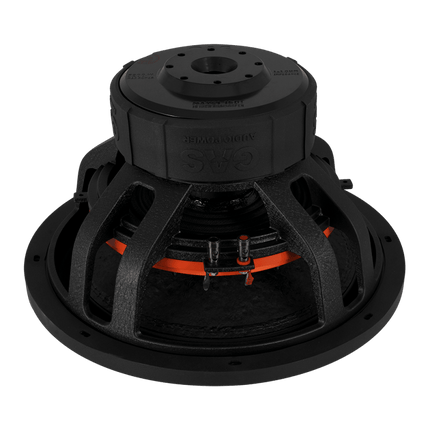 Gas Audio Power Gas Audio Power Gas Max Level 1 Subwoofer 15" 2x2 Ohm voor Auto Geluidssystemen en Hoogwaardige Geluidskwaliteit Optimount 4