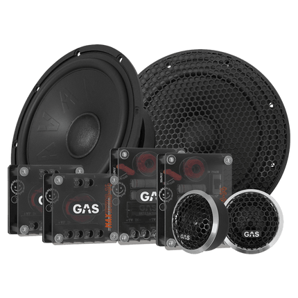 Gas Audio Power Gas Max Level 2 Component Kit 6.5" voor Auto Geluidssystemen en Hoogwaardige Geluidskwaliteit - VCTparts.nl