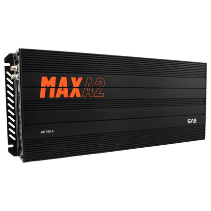 Gas Audio Power Gas Audio Power Gas Max Level 2 Four Channel Amplifier voor Auto Geluidssystemen en Hoogwaardige Geluidskwaliteit Optimount 2