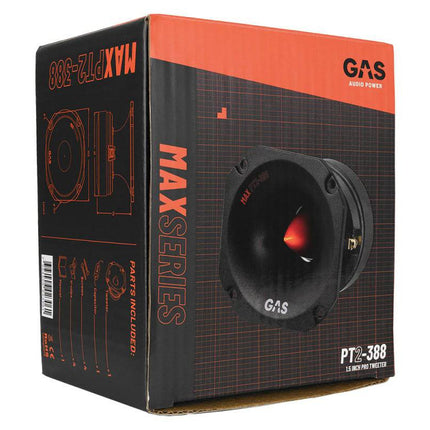 Gas Audio Power Gas Audio Power Gas Max Level 2 Tweeter 15" voor Auto Geluidssystemen en Hoogwaardige Geluidskwaliteit Optimount 4