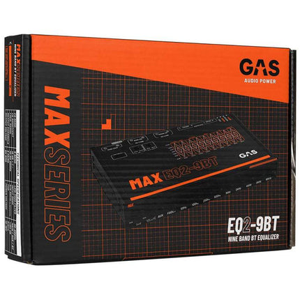 Gas Audio Power Gas Max Versterker ½din 9 - band Eq With Bluetooth 6v Pre - outs voor Auto Geluidssystemen en Hoogwaardige Geluidskwaliteit - VCTparts.nl