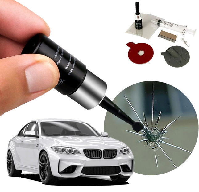 VCTparts® Auto Voorruit Reparatieset – Compleet Kitje met Vloeistof Injectiesysteem tegen Barsten en Sterretjes in Glas of Ruit