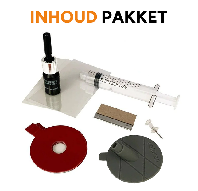 VCTparts® Auto Voorruit Reparatieset – Compleet Kitje met Vloeistof Injectiesysteem tegen Barsten en Sterretjes in Glas of Ruit