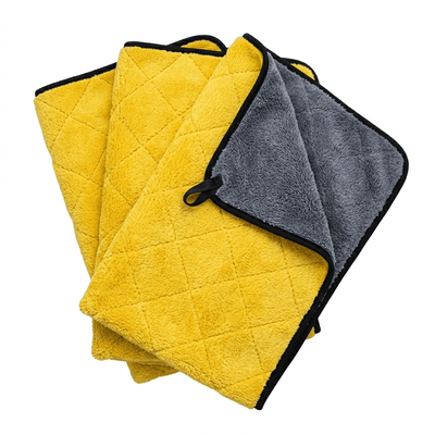 Tissu de polir en microfibre orange à serviette buffle pour un résultat sans strie - orange