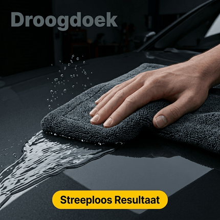 Glossio Glossio Absorberende Zachte Droogdoek voor een Streeploos Resultaat 1200gsm Groot (50 x 80cm) Grijs NORGOS 8