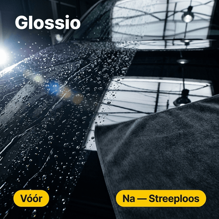 Glossio Glossio Absorberende Zachte Droogdoek voor een Streeploos Resultaat 1200gsm Medium (40 x 60cm) Grijs AMiO 6