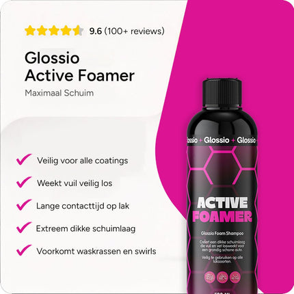 Glossio Glossio Active Foamer Premium Werkende Schuim 500ML - Krachtige Autoshampoo voor Dieptereiniging en Glanzende Bescherming van Lakoppervlakken Glansz 10