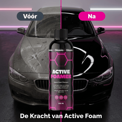 Glossio Glossio Active Foamer Premium Werkende Schuim 500ML - Krachtige Autoshampoo voor Dieptereiniging en Glanzende Bescherming van Lakoppervlakken Glansz 4