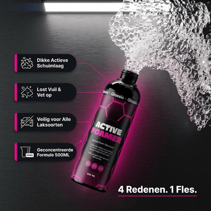 Glossio Glossio Active Foamer Premium Werkende Schuim 500ML - Krachtige Autoshampoo voor Dieptereiniging en Glanzende Bescherming van Lakoppervlakken Glansz 3