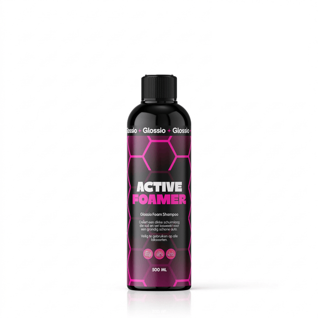 Glossio Active Foamer Premium Werkende Schuim 500ML - Krachtige Autoshampoo voor Dieptereiniging en Glanzende Bescherming van Lakoppervlakken - VCTparts.nl