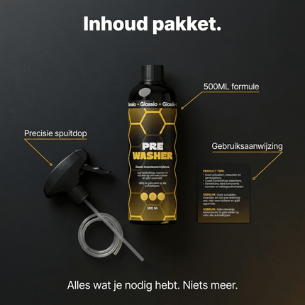 Glossio Glossio Active Pre Washer Premium Vuil en Insectenverwijderaar 500ML - Krachtige Auto Voorreiniger voor Hardnekkig Vuil en Insecten zonder Schade Glansz 10