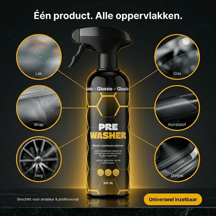 Glossio Glossio Active Pre Washer Premium Vuil en Insectenverwijderaar 500ML - Krachtige Auto Voorreiniger voor Hardnekkig Vuil en Insecten zonder Schade Glansz 4