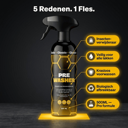 Glossio Glossio Active Pre Washer Premium Vuil en Insectenverwijderaar 500ML - Krachtige Auto Voorreiniger voor Hardnekkig Vuil en Insecten zonder Schade Glansz 6