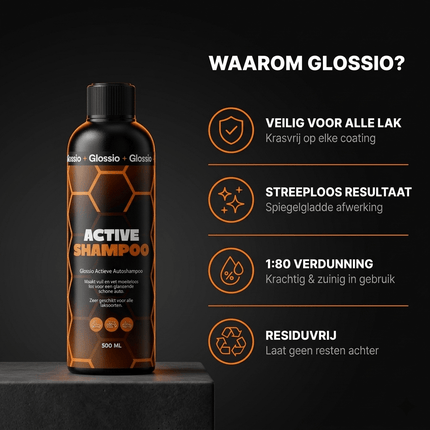 Glossio Glossio Active Shampoo Premium Werkende Zeep 500ML - Krachtige Autoshampoo voor Dieptereiniging en Glanzende Lak zonder Beschadiging Glansz 9