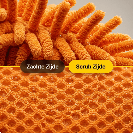 Glossio Glossio Auto Microvezel Spons - Autospons met Vuilfilter voor Streeploos Wassen en Reinigen - Oranje NORGOS 7