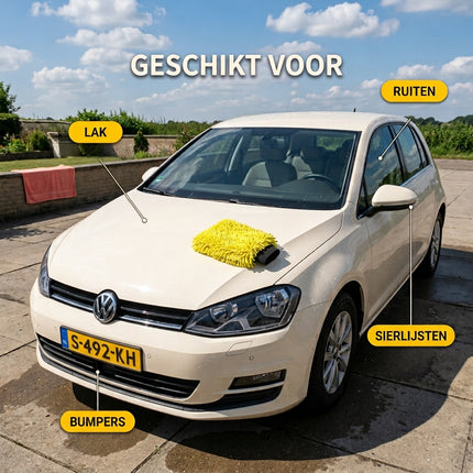 Glossio Auto Reinigings Washandschoen Washmitt Absorberende – Productfoto 4