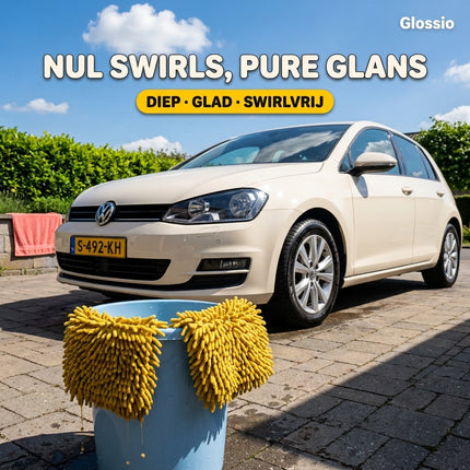 Glossio Auto Reinigings Washandschoen Washmitt Absorberende – Productfoto 7