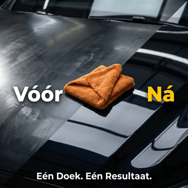 Glossio Buff/Wax Towel Oranje Microvezel Polijst Doek 40x40cm voor een Streeploos Resultaat Oranje - VCTparts.nl