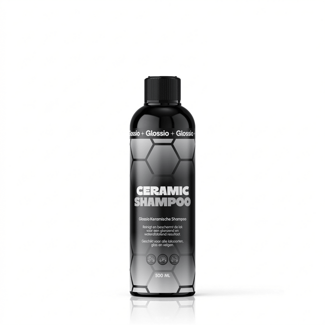 Glossio Ceramic Shampoo Premium Keramische Zeep 500ML - Diepe Reiniging en Langdurige Bescherming voor Auto Lak en Oppervlakken - VCTparts.nl