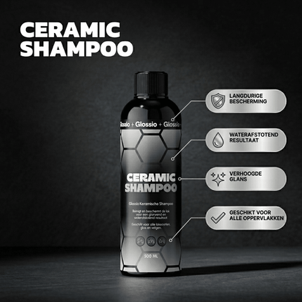 Glossio Glossio Ceramic Shampoo Premium Keramische Zeep 500ML - Diepe Reiniging en Langdurige Bescherming voor Auto Lak en Oppervlakken Glansz 5