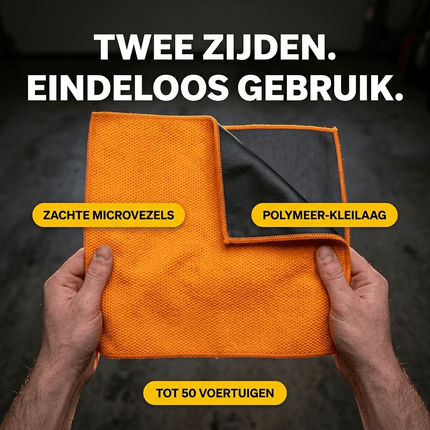 Glossio Glossio Clay Towel Microvezel Schoonmaak Doek voor Vuilverwijdering (40 x 40cm) Oranje NORGOS 8