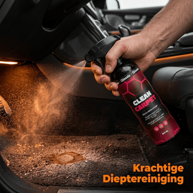 Glossio Clean Carpet 500ML Tapijtreiniger voor Auto Bekleding - Verwijdert Hardnekkige Vlekken en Vuil uit Automatten en Stoffen Interieur - VCTparts.nl