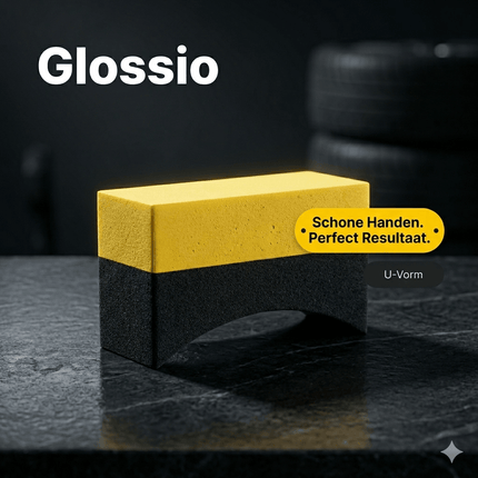 Glossio Glossio Clean Hands Banden Applicator U - Vormige Schuim Applicator Geel/Zwart AMiO 5