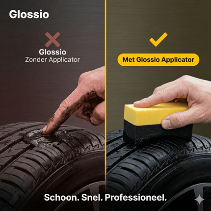 Glossio Glossio Clean Hands Banden Applicator U - Vormige Schuim Applicator Geel/Zwart AMiO 4