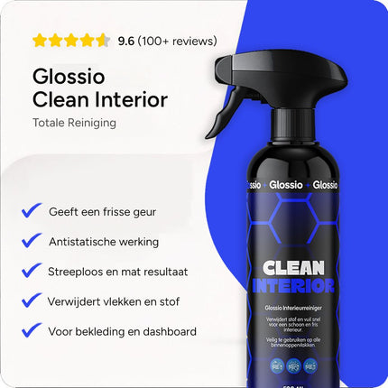 Glossio Glossio Clean Interior Premium Interieurreiniger 500ML - Krachtige Allesreiniger voor Auto Interieur met Frisse en Veilige Afwerking Glansz 12