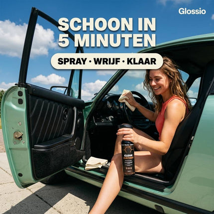 Glossio Clean Leather Leer Alcantara Reiniger – Productfoto 3
