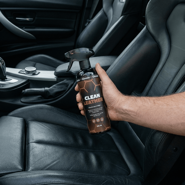 Glossio Clean Leather Premium Leer & Alcantara Reiniger 500ML Krachtig Tegen Vuil voor een Matte Afwerking - VCTparts.nl