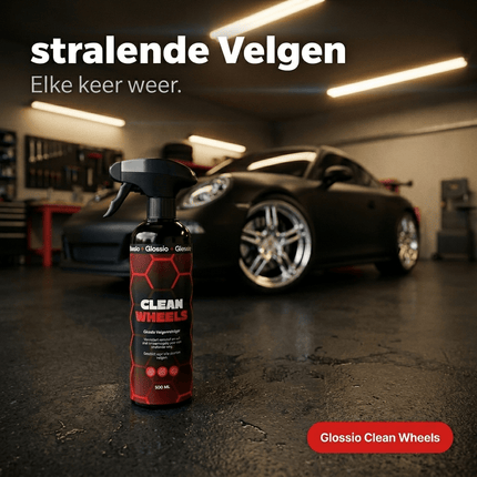 Glossio Glossio Clean Wheels Premium Velgenreiniger 500ML - Krachtige Remstof en Vuil Verwijderaar voor Alle Velgen met Veilig Glanzend Resultaat Glansz 7