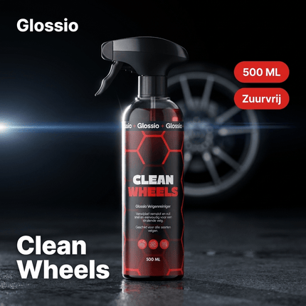 Glossio Glossio Clean Wheels Premium Velgenreiniger 500ML - Krachtige Remstof en Vuil Verwijderaar voor Alle Velgen met Veilig Glanzend Resultaat Glansz 11