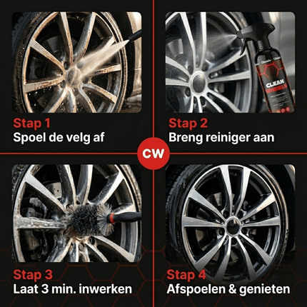Glossio Glossio Clean Wheels Premium Velgenreiniger 500ML - Krachtige Remstof en Vuil Verwijderaar voor Alle Velgen met Veilig Glanzend Resultaat Glansz 5