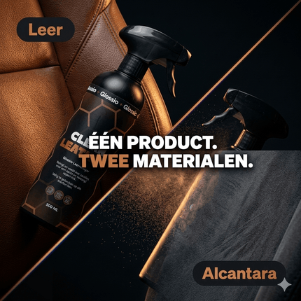 Glossio Glossio Clean Leather Premium Leer en Alcantara Reiniger 500ML – Voor een Dieptereiniging en Matte Afwerking Glansz 4
