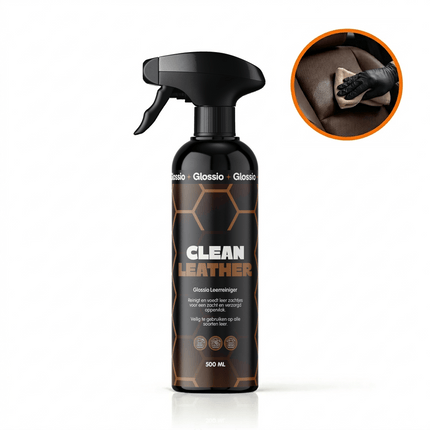 Glossio Glossio Clean Leather Premium Leer en Alcantara Reiniger 500ML – Voor een Dieptereiniging en Matte Afwerking Glansz 11