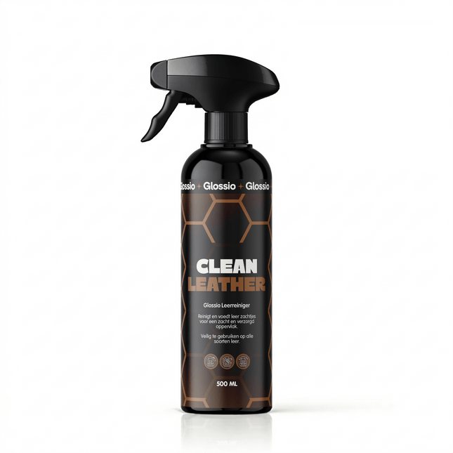 Glossio Combideal Clean Leather Premium Leer en Alcantara Reiniger 500ML - Dieptereiniging en Matte Afwerking voor Auto Interieur - VCTparts.nl