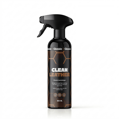 Glossio Clean Leather Premium Leer en Alcantara Reiniger 500ML – Voor een Dieptereiniging en Matte Afwerking