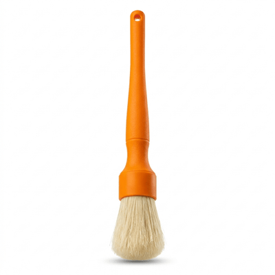 Glossio Extra Stevige Velgen Detail Kwast van Zwijnhaar voor Hardnekkig Vuil Oranje