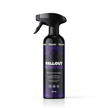 Glossio Glossio Fallout Remover Premium Roestverwijderaar 500ML - Krachtige Auto Roestvrij en Oxidatiebestrijder voor Metalen Oppervlakken Veilig en Efficiënt Glansz 1