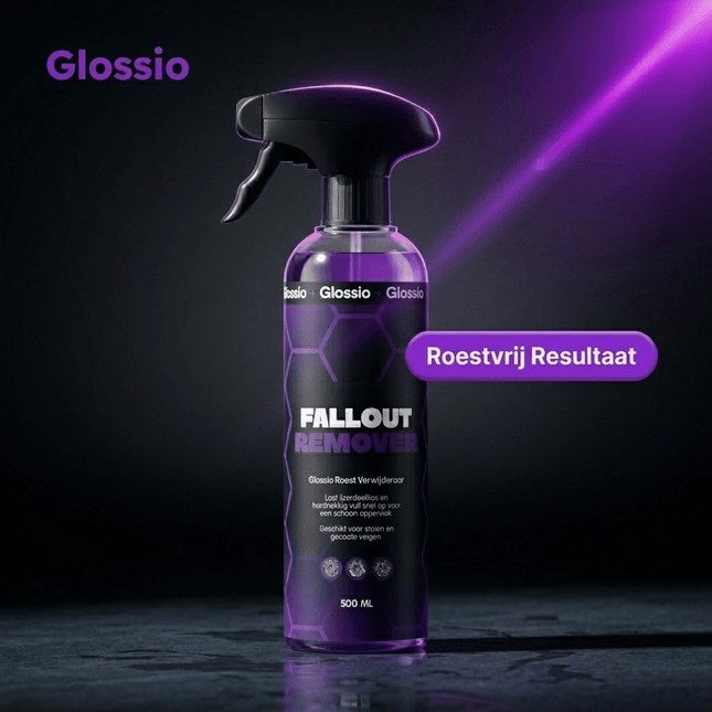 Glossio Fallout Remover Premium Roestverwijderaar 500ML - Krachtige Auto Roestvrij en Oxidatiebestrijder voor Metalen Oppervlakken Veilig en Efficiënt - VCTparts.nl