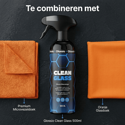 Glossio Glossio Clean Glass Premium Ruitenreiniger 500ML - Streeploze Glasreiniger voor Autoruiten met Krachtige Vuilverwijdering en Kristalhelder Resultaat Glansz 3