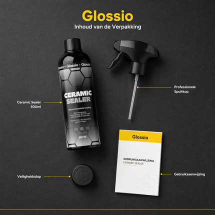 Glossio Glossio Ceramic Sealer Premium Keramische Coating 500ML - Krachtig Tegen Vuil en Water voor een Glanzend en Langdurig Beschermd Autoresultaat Glansz 11