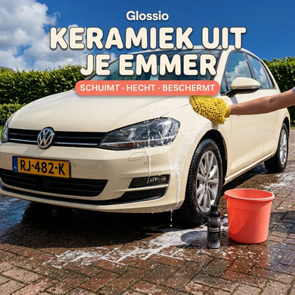 Glossio Glossio Ceramic Shampoo Premium Keramische Zeep 500ML - Diepe Reiniging en Langdurige Bescherming voor Auto Lak en Oppervlakken Glansz 3